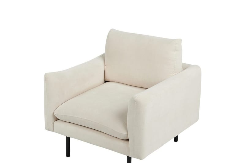 Lenestol Vinterbro - Beige, svart/polyester, Beige, svart/Polyester - Møbler - Stoler - Lenestoler