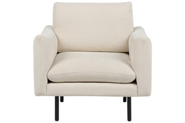 Lenestol Vinterbro - Beige, svart/polyester, Beige, svart/Polyester - Møbler - Stoler - Lenestoler