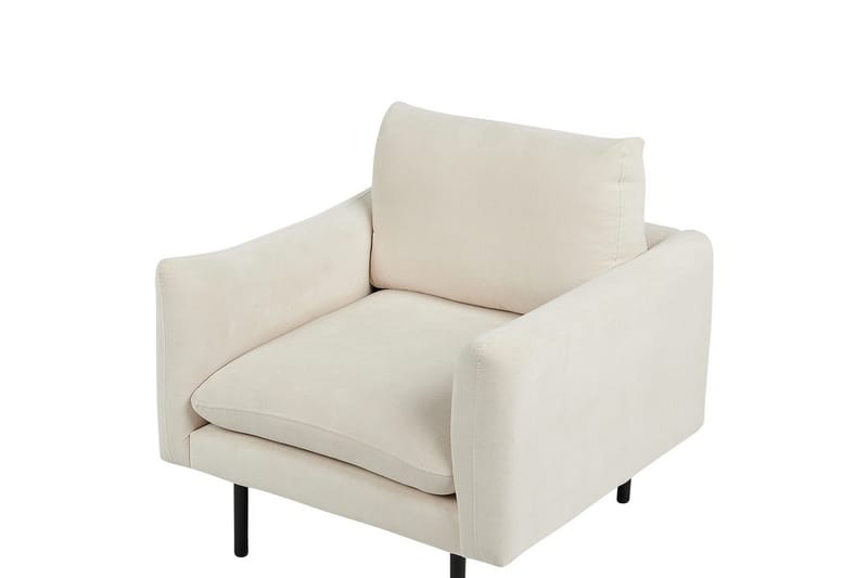 Lenestol Vinterbro - Beige, svart/polyester, Beige, svart/Polyester - Møbler - Stoler - Lenestoler