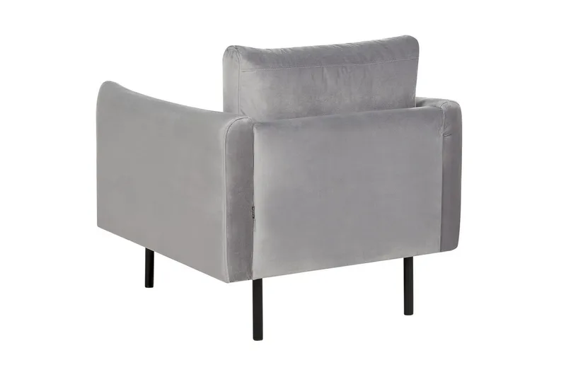 Lenestol Vinterbro - Grå, svart/fløyel, Grå, svart/Fløyel - Møbler - Stoler - Lenestoler