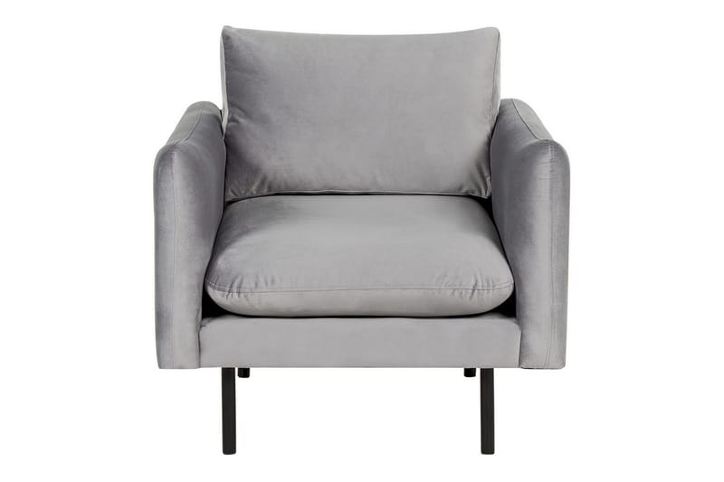Lenestol Vinterbro - Grå, svart/fløyel, Grå, svart/Fløyel - Møbler - Stoler - Lenestoler