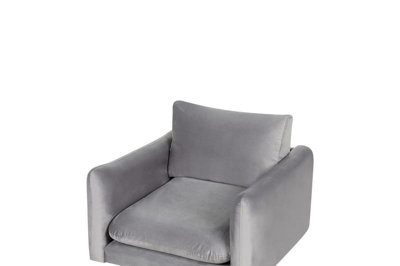 Lenestol Vinterbro - Grå, svart/fløyel, Grå, svart/Fløyel - Møbler - Stoler - Lenestoler