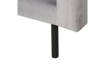 Lenestol Vinterbro - Grå, svart/fløyel, Grå, svart/Fløyel - Møbler - Stoler - Lenestoler