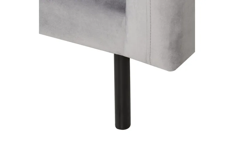 Lenestol Vinterbro - Grå, svart/fløyel, Grå, svart/Fløyel - Møbler - Stoler - Lenestoler