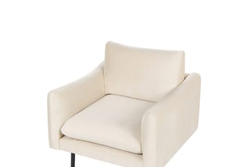 Lenestol Vinterbro - Lysebeige, svart/Fløyel - Møbler - Stoler - Lenestoler