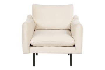 Lenestol Vinterbro - Lysebeige, svart/Fløyel - Møbler - Stoler - Lenestoler