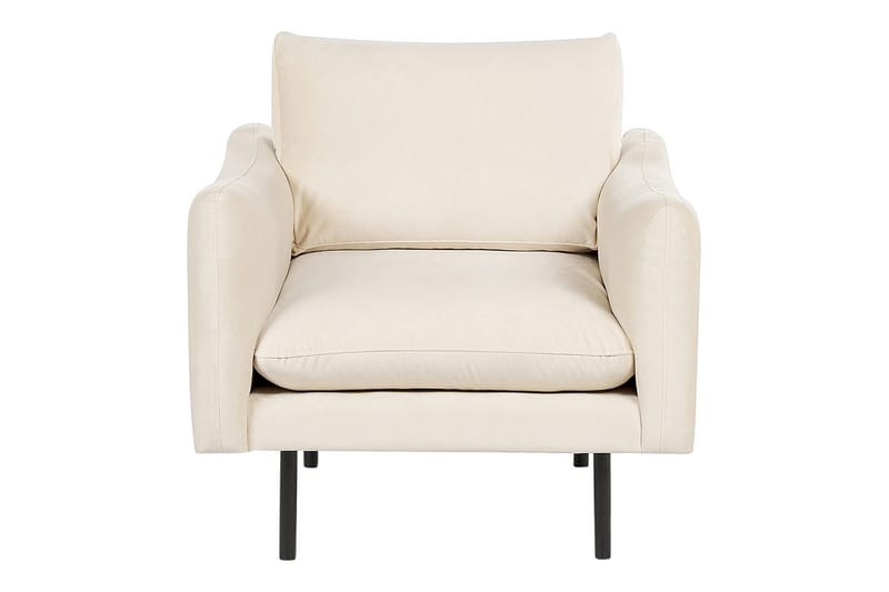 Lenestol Vinterbro - Lysebeige, svart/Fløyel - Møbler - Stoler - Lenestoler