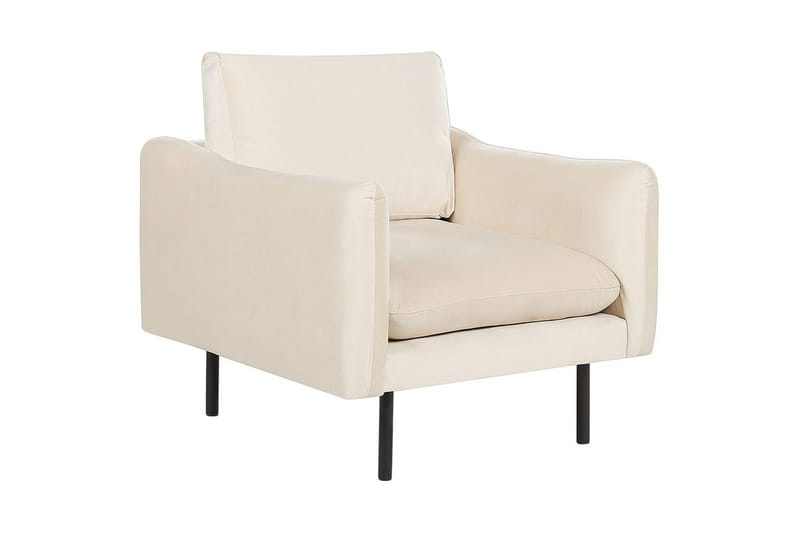 Lenestol Vinterbro, Lysebeige, svart/Fløyel