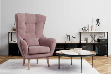 Ørelapplenestol Artieda - Rosa - Møbler - Stoler - Lenestoler - Ørelappstol