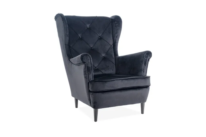 Ørelappstol Ladella ørelappstol Svart