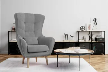 Arti Ørelapplenestol - Grå - Møbler - Stoler - Lenestoler - Ørelappstol