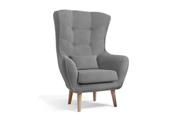 Arti Ørelapplenestol - Grå - Møbler - Stoler - Lenestoler - Ørelappstol