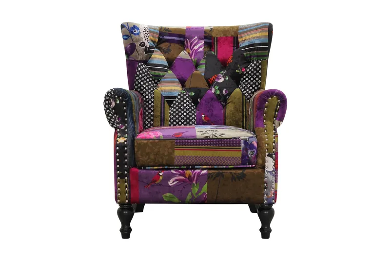 London Lenestol - stoff mønstret - Møbler - Stoler - Lenestoler - Ørelappstol