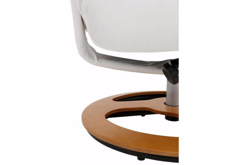 Tabia Lenestol Kunstlær - Hvit - Møbler - Stoler - Lenestoler - Ørelappstol