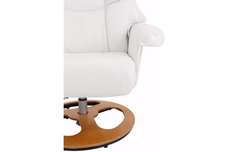 Tabia Lenestol Kunstlær - Hvit - Møbler - Stoler - Lenestoler - Ørelappstol