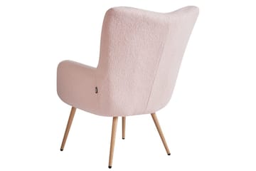 Ørelappstol Vejle - Beige, hvit - Møbler - Stoler - Lenestoler - Ørelappstol