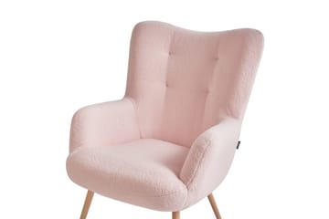 Ørelappstol Vejle - Beige, hvit - Møbler - Stoler - Lenestoler - Ørelappstol