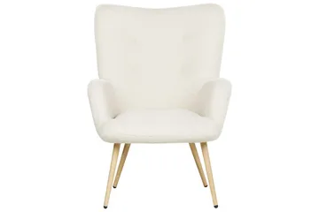 Ørelappstol Vejle - Beige, svart - Møbler - Stoler - Lenestoler - Ørelappstol