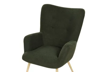 Ørelappstol Vejle - Hvit, Svart - Møbler - Stoler - Lenestoler - Ørelappstol