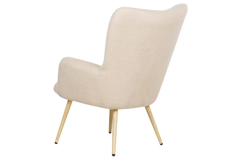 Ørelappstol Vejle - Rosa, mørkt tre - Møbler - Stoler - Lenestoler - Ørelappstol