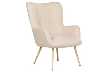 Ørelappstol Vejle - Rosa, mørkt tre - Møbler - Stoler - Lenestoler - Ørelappstol