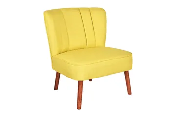 Indumati Lenestol - Gul - Møbler - Stoler - Lenestoler - Lenestol uten armlene
