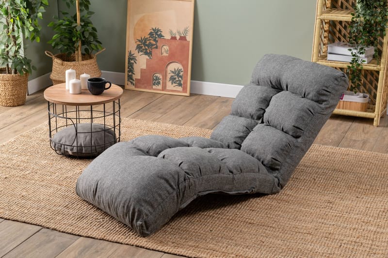1-seters sovesofa Atelier Del Sofa Fuwa Single (60 x 50 x 60 cm) Lysegrå - Lysegrå - Møbler - Stoler - Lenestoler - Sengestol