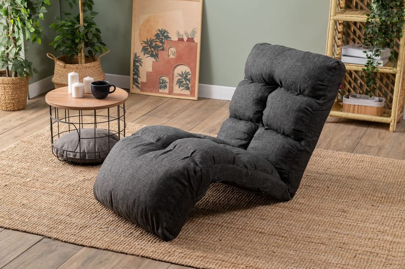 1-seters sovesofa Atelier Del Sofa Fuwa Single (60 x 50 x 60 cm) Mørk grå - Mørkegrå - Møbler - Stoler - Lenestoler - Sengestol
