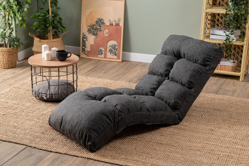 1-seters sovesofa Atelier Del Sofa Fuwa Single (60 x 50 x 60 cm) Mørk grå - Mørkegrå - Møbler - Stoler - Lenestoler - Sengestol