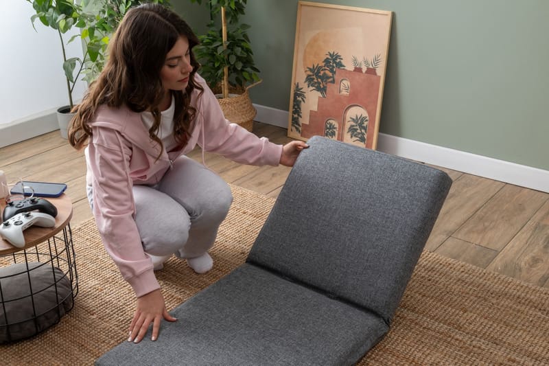 1-seters sovesofa Atelier Del Sofa Tera Single (55 x 65 x 60 cm) Lysegrå - Lysegrå - Møbler - Stoler - Lenestoler - Sengestol