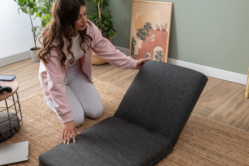 1-seters sovesofa Atelier Del Sofa Tera Single (55 x 65 x 60 cm) Mørk grå - Mørkegrå - Møbler - Stoler - Lenestoler - Sengestol