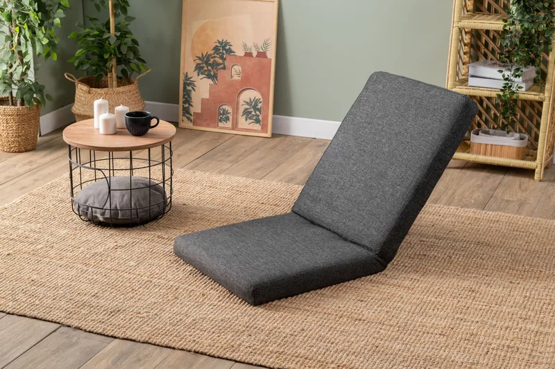 1-seters sovesofa Atelier Del Sofa Tera Single (55 x 65 x 60 cm) Mørk grå - Mørkegrå - Møbler - Stoler - Lenestoler - Sengestol