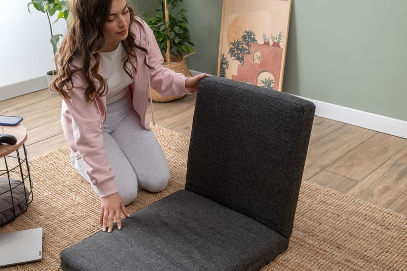 1-seters sovesofa Atelier Del Sofa Tera Single (55 x 65 x 60 cm) Mørk grå - Mørkegrå - Møbler - Stoler - Lenestoler - Sengestol