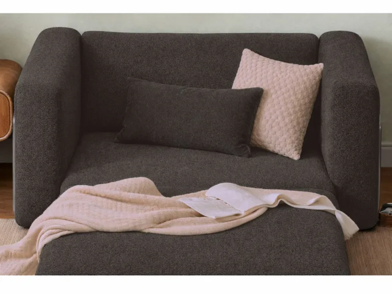 1-seters sovesofa Atelier Del Sofa Wello Single (80 x 70 cm) Antrasitt - Møbler - Stoler - Lenestoler - Sengestol