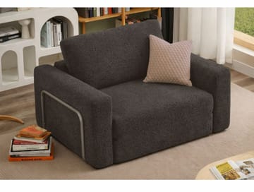1-seters sovesofa Atelier Del Sofa Wello Single (80 x 70 cm) Antrasitt - Møbler - Stoler - Lenestoler - Sengestol