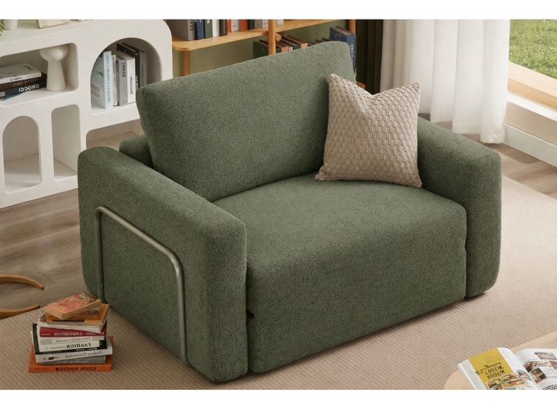 1-seters sovesofa Atelier Del Sofa Wello Single (80 x 70 cm) Grønn - Møbler - Stoler - Lenestoler - Sengestol
