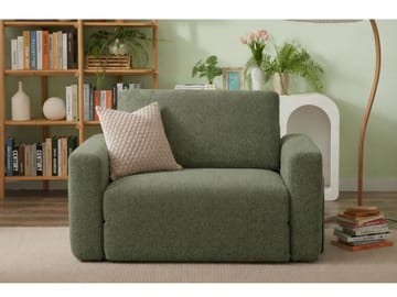 1-seters sovesofa Atelier Del Sofa Wello Single (80 x 70 cm) Grønn - Møbler - Stoler - Lenestoler - Sengestol