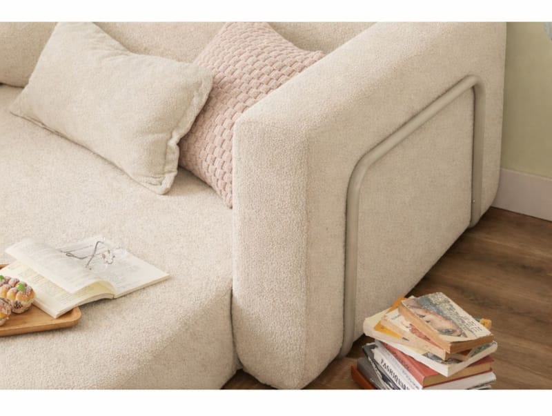 1-seters sovesofa Atelier Del Sofa Wello Single (80 x 70 cm) Krem - Møbler - Stoler - Lenestoler - Sengestol