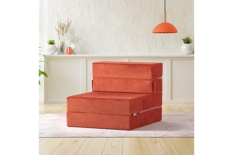 1-seters Sovesofa Maroubridgelcrest Appelsin - Appelsin - Møbler - Stoler - Lenestoler - Sengestol
