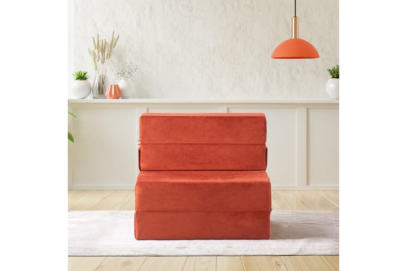 1-seters Sovesofa Maroubridgelcrest Appelsin - Appelsin - Møbler - Stoler - Lenestoler - Sengestol