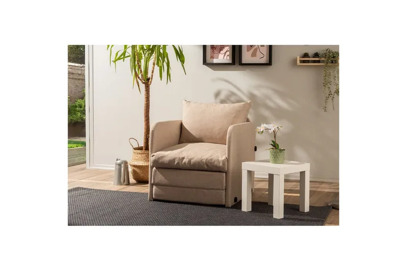 1-seters Sovesofa Rubby Beige - Beige - Møbler - Stoler - Lenestoler - Sengestol