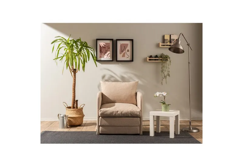1-seters Sovesofa Rubby Beige - Beige - Møbler - Stoler - Lenestoler - Sengestol