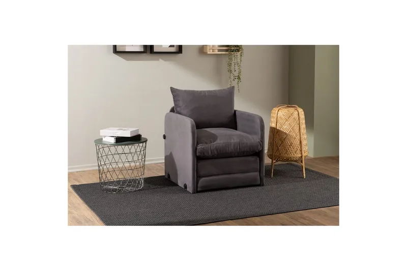1-seters Sovesofa Rubby Grå - Grå - Møbler - Stoler - Lenestoler - Sengestol