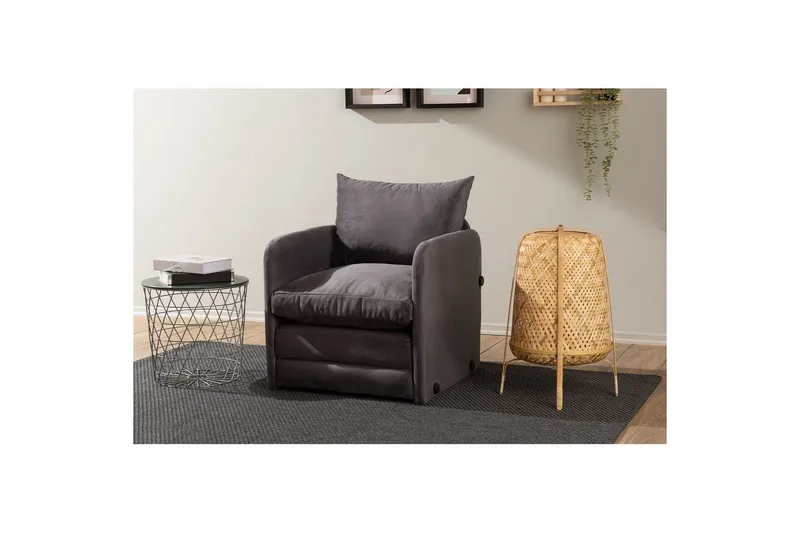 1-seters Sovesofa Rubby Grå - Grå - Møbler - Stoler - Lenestoler - Sengestol