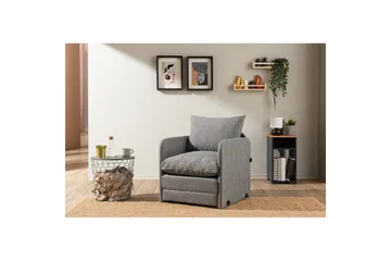 1-seters Sovesofa Rubby Lys Grå - Lys Grå - Møbler - Stoler - Lenestoler - Sengestol