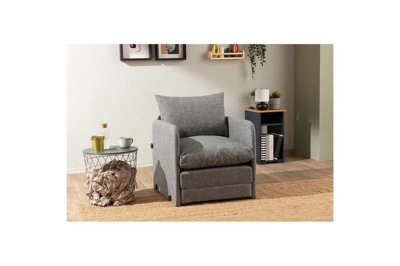 1-seters Sovesofa Rubby Lys Grå - Lys Grå - Møbler - Stoler - Lenestoler - Sengestol