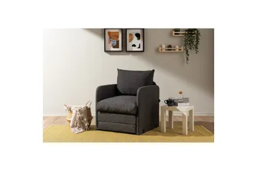 1-seters Sovesofa Rubby Mørk grå - Mørk grå - Møbler - Stoler - Lenestoler - Sengestol