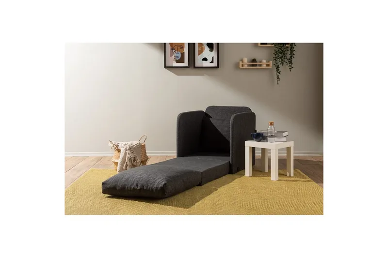 1-seters Sovesofa Rubby Mørk grå - Mørk grå - Møbler - Stoler - Lenestoler - Sengestol