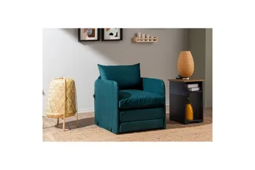 1-seters Sovesofa Rubby Petrolgrønn - Petrolgrønn - Møbler - Stoler - Lenestoler - Sengestol