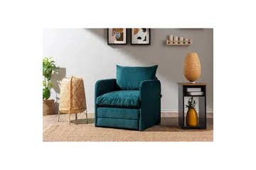 1-seters Sovesofa Rubby Petrolgrønn - Petrolgrønn - Møbler - Stoler - Lenestoler - Sengestol